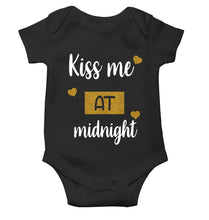 Load image into Gallery viewer, Kiss Me At Midnight Christmas Rompers for Baby Boy- KidsFashionVilla
