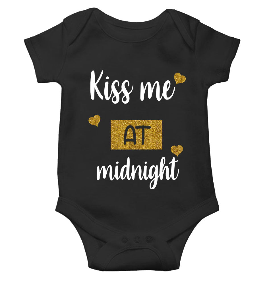 Kiss Me At Midnight Christmas Rompers for Baby Boy- KidsFashionVilla