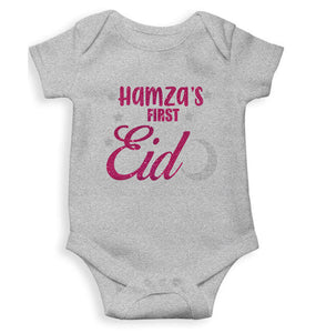 1st Eid Custom Name Rompers for Baby Boy- KidsFashionVilla