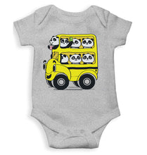 Load image into Gallery viewer, Panda Yellow Bus Cartoon Rompers for Baby Boy- KidsFashionVilla
