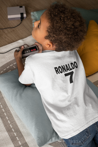 Ronaldo 7  Half Sleeves T-Shirt for Boy-KidsFashionVilla
