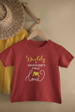 Load image into Gallery viewer, Daughters First Love Father and Daughter Red Matching T-Shirt- KidsFashionVilla
