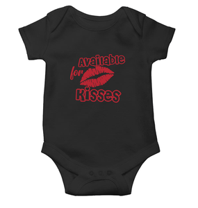 Available For Kisses New Year Rompers for Baby Boy- KidsFashionVilla