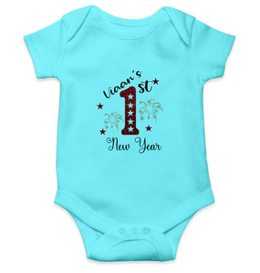 Customized Name First New Year Rompers for Baby Boy- KidsFashionVilla