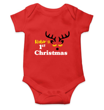 Load image into Gallery viewer, Customized Name First Christmas Rompers for Baby Boy- KidsFashionVilla
