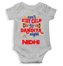 Load image into Gallery viewer, Custom Name Cant Stay Calm It Is Dandiya Night Navratri Rompers for Baby Girl- KidsFashionVilla
