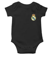 Load image into Gallery viewer, Real Madrid Black Rompers for Baby Boy - KidsFashionVilla
