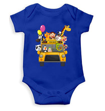 Load image into Gallery viewer, Zoo Bus Cartoon Rompers for Baby Girl- KidsFashionVilla
