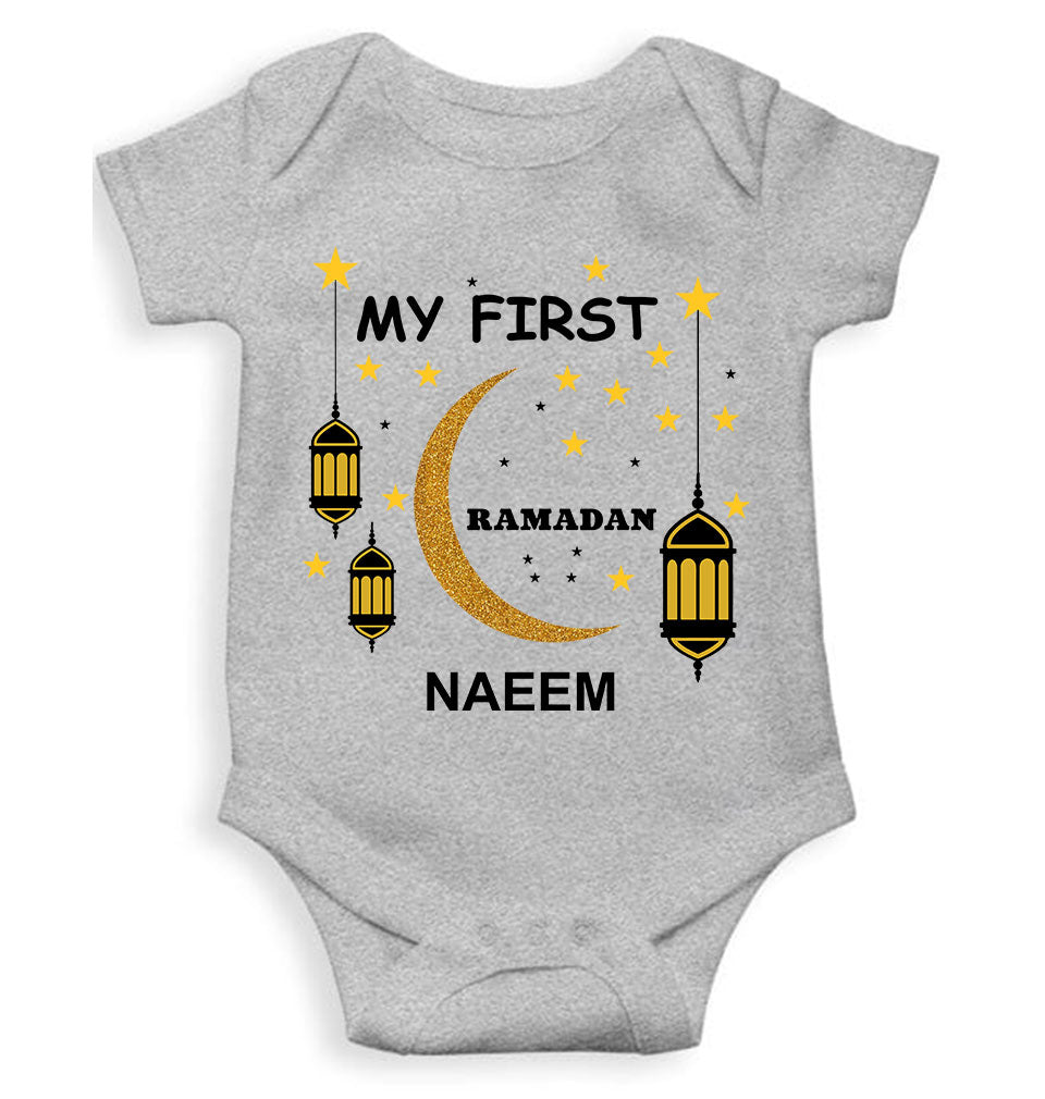 Custom Name My First Ramadan Rompers for Baby Boy- KidsFashionVilla