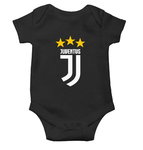 Juventus Black Rompers for Baby Boy - KidsFashionVilla