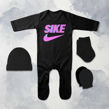 Load image into Gallery viewer, Sike Minimal Jumpsuit with Cap, Mittens and Booties Romper Set for Baby Boy - KidsFashionVilla
