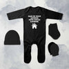 Nani Ke Ghar Jayenge Mote Ho Kar Aayenge Jumpsuit with Cap, Mittens and Booties Romper Set for Baby Boy - KidsFashionVilla