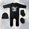 Most Famous Cartoon Jumpsuit with Cap, Mittens and Booties Romper Set for Baby Boy - KidsFashionVilla