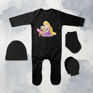 Beautiful Cartoon Jumpsuit with Cap, Mittens and Booties Romper Set for Baby Boy - KidsFashionVilla