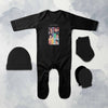 Friends Web Series Jumpsuit with Cap, Mittens and Booties Romper Set for Baby Boy - KidsFashionVilla