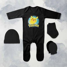Load image into Gallery viewer, Hero Cartoon Jumpsuit with Cap, Mittens and Booties Romper Set for Baby Girl - KidsFashionVilla
