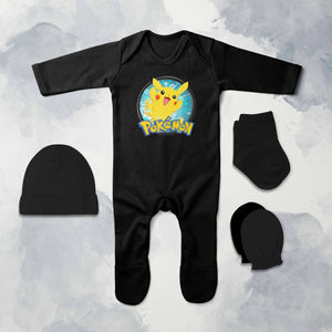 Hero Cartoon Jumpsuit with Cap, Mittens and Booties Romper Set for Baby Girl - KidsFashionVilla