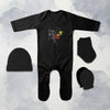 Famous Cartoon Jumpsuit with Cap, Mittens and Booties Romper Set for Baby Boy - KidsFashionVilla