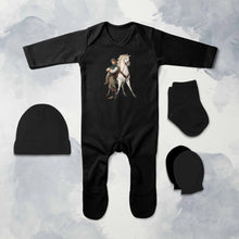 Load image into Gallery viewer, Smart Cartoon Jumpsuit with Cap, Mittens and Booties Romper Set for Baby Boy - KidsFashionVilla
