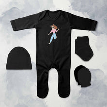 Load image into Gallery viewer, Cute Cartoon Jumpsuit with Cap, Mittens and Booties Romper Set for Baby Boy - KidsFashionVilla
