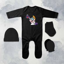 Load image into Gallery viewer, Most Funny Cartoon Jumpsuit with Cap, Mittens and Booties Romper Set for Baby Boy - KidsFashionVilla
