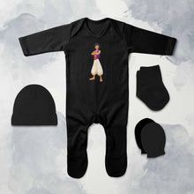 Load image into Gallery viewer, Cute Cartoon Jumpsuit with Cap, Mittens and Booties Romper Set for Baby Girl - KidsFashionVilla
