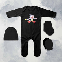 Load image into Gallery viewer, Lovely Cartoon Jumpsuit with Cap, Mittens and Booties Romper Set for Baby Boy - KidsFashionVilla
