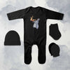 Very Cute Cartoon Jumpsuit with Cap, Mittens and Booties Romper Set for Baby Boy - KidsFashionVilla