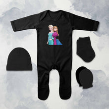 Load image into Gallery viewer, Smart Princess Cartoon Jumpsuit with Cap, Mittens and Booties Romper Set for Baby Boy - KidsFashionVilla
