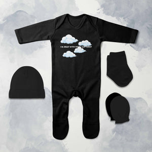 Its Okay Who I Am Today Minimal Jumpsuit with Cap, Mittens and Booties Romper Set for Baby Boy - KidsFashionVilla