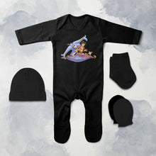 Load image into Gallery viewer, Smart Cartoon Jumpsuit with Cap, Mittens and Booties Romper Set for Baby Boy - KidsFashionVilla
