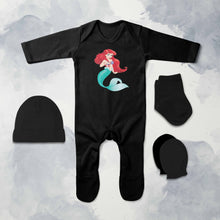 Load image into Gallery viewer, Lovely Princess Cartoon Jumpsuit with Cap, Mittens and Booties Romper Set for Baby Boy - KidsFashionVilla
