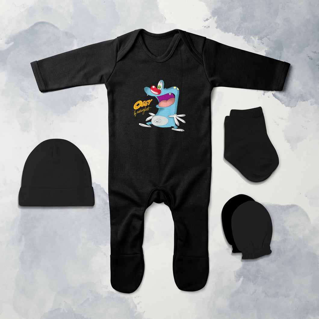 Most Famous Cartoon Jumpsuit with Cap, Mittens and Booties Romper Set for Baby Boy - KidsFashionVilla