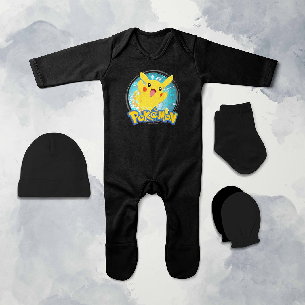 Hero Cartoon Jumpsuit with Cap, Mittens and Booties Romper Set for Baby Boy - KidsFashionVilla