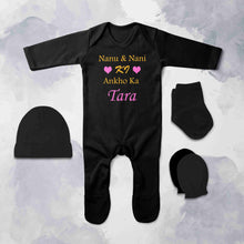 Load image into Gallery viewer, Nanu Nani Ki Ankho Ka Tara Jumpsuit with Cap, Mittens and Booties Romper Set for Baby Boy - KidsFashionVilla
