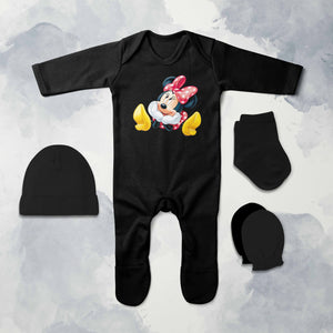 Most Adorable Cartoon Jumpsuit with Cap, Mittens and Booties Romper Set for Baby Boy - KidsFashionVilla
