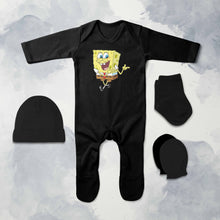 Load image into Gallery viewer, Super Funny Cartoon Jumpsuit with Cap, Mittens and Booties Romper Set for Baby Boy - KidsFashionVilla
