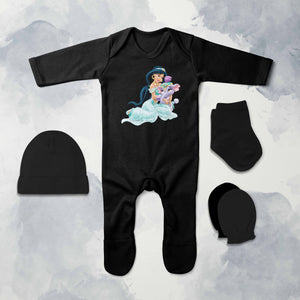 Cartoon Jumpsuit with Cap, Mittens and Booties Romper Set for Baby Boy - KidsFashionVilla