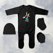 Load image into Gallery viewer, Most Funny Cartoon Jumpsuit with Cap, Mittens and Booties Romper Set for Baby Girl - KidsFashionVilla
