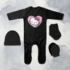 Most Cutie Cartoon Jumpsuit with Cap, Mittens and Booties Romper Set for Baby Boy - KidsFashionVilla