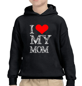 I Love Mom I Love Son Mother and Son Matching Hoodies- KidsFashionVilla