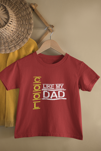 Cool Like My Dad Father and Daughter Red Matching T-Shirt- KidsFashionVilla