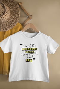 Greatest Gifts Father and Daughter White Matching T-Shirt- KidsFashionVilla