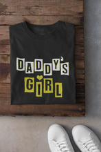 Load image into Gallery viewer, Daddy Father and Daughter Black Matching T-Shirt- KidsFashionVilla
