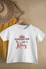 Load image into Gallery viewer, Daddy Of A Princess Father and Daughter White Matching T-Shirt- KidsFashionVilla
