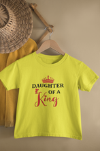 Load image into Gallery viewer, Daddy Of A Princess Father and Daughter Yellow Matching T-Shirt- KidsFashionVilla
