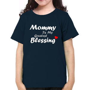 My Greatest Blessings Call Me Mommy Mother and Daughter Matching T-Shirt- KidsFashionVilla