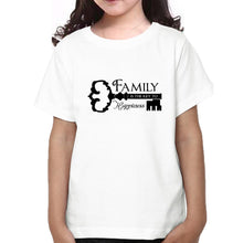 Load image into Gallery viewer, Family Is The Key Of Happiness Family Half Sleeves T-Shirts-KidsFashionVilla
