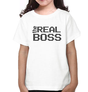 The Boss &  The Real Boss Father and Daughter Matching T-Shirt- KidsFashionVilla