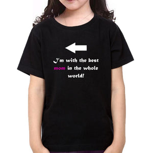 Best Daughter Best Mom in Whole World Mother and Daughter Matching T-Shirt- KidsFashionVilla